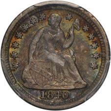 $0.05 / H10c 1840-O WD With Drapery Seated Liberty Half Dime - PCGS XF40