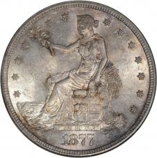 $1.00 Trade Dollar 1877-S - NGC MS63