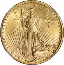 $20.00 1909 $20 Gold Double Eagle - NGC MS61 